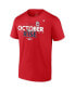 Men's Red St. Louis Cardinals 2022 Postseason Locker Room Big and Tall T-shirt