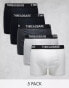 Threadbare 5 pack trunks in black, grey and white