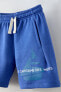 Boat bermuda shorts with slogan