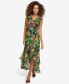Фото #1 товара Women's Floral-Print Chiffon Ruffled Maxi Dress