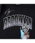 Фото #5 товара Men's Black Brooklyn Nets Hometown Chenille T-shirt