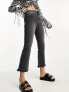 Фото #6 товара Miss Selfridge Petite cropped kickflare jean in black
