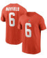 Фото #1 товара Men's Baker Mayfield Orange Cleveland Browns Name and Number T-shirt