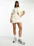 Фото #7 товара Urban Classics co-ord towelling shirt in white