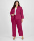 Фото #1 товара Plus Size Crepe Two-Button Blazer Pantsuit