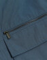 River Island multi pocket cargo in blue BLAU, XS - фото #2