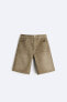 Фото #11 товара Джинсовые шорты с принтом с эффектом потертости ZARA