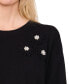 Фото #3 товара Women's Embellished Embroidered 3/4-Sleeve Sweater