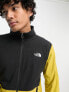 Фото #4 товара The North Face TKA Glacier zip up fleece in yellow and black