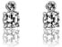 Steel stud earrings with crystals VE1094S