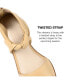 ფოტო #8 პროდუქტის Women's Tayler Twisted Ankle Strap Flats