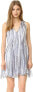 Фото #1 товара Shoshanna 241397 Womens Sleeveless V-Neck Ayanna A-Line Dress Blue/Multi Size 10