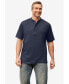 Фото #3 товара Big & Tall Shrink-Less Lightweight Henley T-Shirt