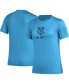 ფოტო #2 პროდუქტის Women's Light Blue New York City FC AEROREADY Club Icon T-shirt