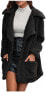 Фото #3 товара Xmiral Women's long sleeve winter warm plush sweatshirt casual plain coats