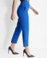 Women's Elasticated-Back Slim-Leg Ankle Pants Lapis Blu, 0 - фото #3