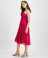 ფოტო #3 პროდუქტის Juniors' Rosette Tiered Midi Dress