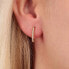 Single semicircular earrings with crystals LPS02ARQ148