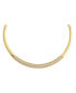 ფოტო #2 პროდუქტის Pave Accented Graduated Collar Choker Necklace