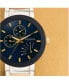 ფოტო #4 პროდუქტის Men's Futuro Two-Tone Stainless Steel Bracelet Watch 40mm