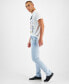 Фото #3 товара Men's Light-Wash Slim Tapered Fit Jeans