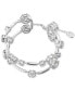 Crystal Double-Row Bangle Bracelet