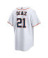 Фото #2 товара Men's Yainer Diaz White Houston Astros Home Replica Jersey