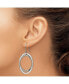 ფოტო #2 პროდუქტის Stainless Steel Polished Circles Dangle Shepherd Hook Earring