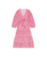 Women's Odette Maxi Dress Rose Ikat