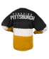 Фото #2 товара Блузка длинный рукав Spirit Jersey женская Черная, Золотая Pittsburgh Penguins Ombre