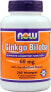 Фото #1 товара Витаминный препарат NOW Ginkgo Biloba, 60 мг, 60 вегетарианских капсул