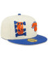 ფოტო #4 პროდუქტის Men's Cream and Blue New York Knicks 2022 NBA Draft 59FIFTY Fitted Hat