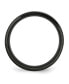 ფოტო #2 პროდუქტის Stainless Steel Brushed Black IP-plated 6mm Flat Band Ring