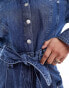 & Other Stories lightweight denim jumpsuit with patch pockets in blue wash