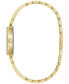 ფოტო #2 პროდუქტის x Marc Anthony Women's Modern Diamond Accent Gold Gold-Tone Stainless Steel Bangle Bracelet Watch 26mm