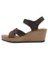 Фото #6 товара Women's Prezo Footbed Wedge Sandals