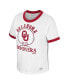 ფოტო #2 პროდუქტის Women's x Wrangler White Distressed Oklahoma Sooners Freehand Ringer T-shirt
