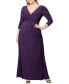Plus Size Gala Glam V Neck Evening Gown