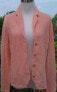 Jons New York Women's Long Sleeve Notched Collar Cardigan Apricot Heather PM