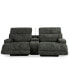 Sebaston 3-Pc. Fabric Sofa with 2 Power Motion Recliners and 1 USB Console, Created for Macy's