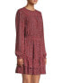 Фото #4 товара Michael Michael Kors Spring Ruffled Mini Dress in Sangria Multi in XL