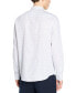 Фото #2 товара Men's Regular-Fit Cotton Satin Monochromatic Logo-Print Shirt