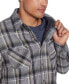 Фото #5 товара Men's Sherpa Lined Flannel Shirt Jacket