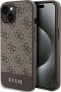 Фото #1 товара Guess Guess GUHCP15SG4GLBR iPhone 15 / 14 / 13 6.1" brązowy/brown hardcase 4G Stripe Collection