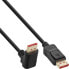 Фото #2 товара InLine DisplayPort 1.4 cable - 8K4K - upward angled - black/gold - 2m
