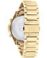 ფოტო #3 პროდუქტის Men's Chronograph Gold-Tone Bracelet Watch 44mm