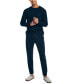 ფოტო #2 პროდუქტის Men’s Waffle Knit Thermal Pajama Set