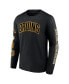 ფოტო #2 პროდუქტის Men's Black Distressed Boston Bruins Centennial Long Sleeve T-shirt