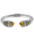 ფოტო #2 პროდუქტის Citrine & Bali Uluwatu Cuff Bracelet in Sterling Silver and 18K Gold