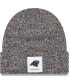 Фото #1 товара Men's Heathered Black Carolina Panthers Hamilton Cuffed Knit Hat